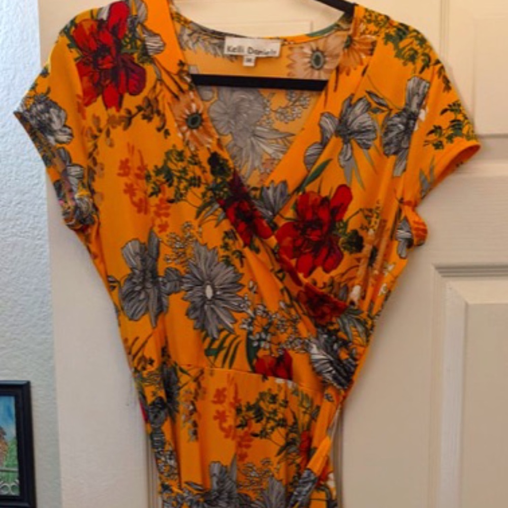 Yellow Floral Dress